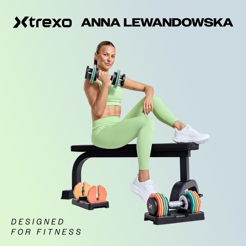 XTREXO ADT-24-BF verstellbare Kurzhantel 24 kg schwarz 2