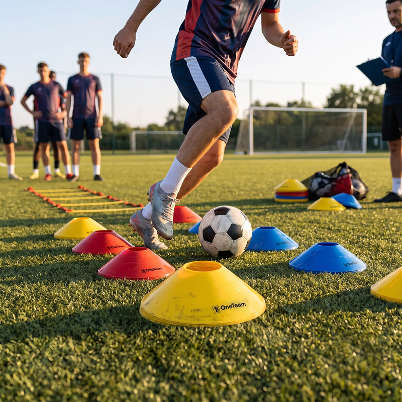 Trainingskegel OneTeam TRFTB01 30 Stück, mehrfarbig 4