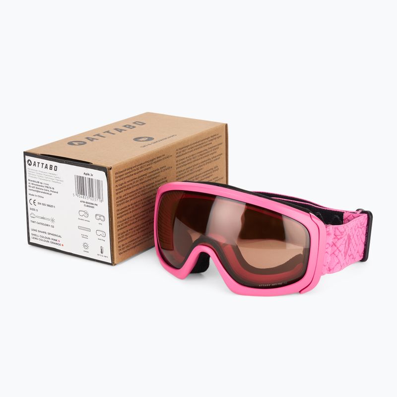 Kinderskibrille ATTABO Apik Jr Anti-Fog pink 12