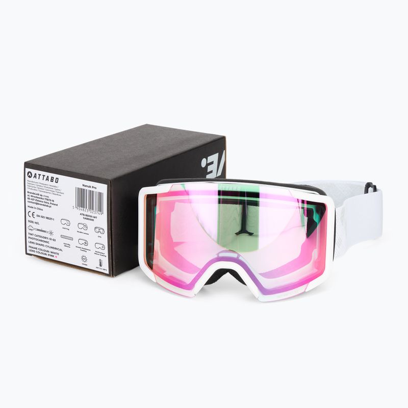 Skibrille ATTABO Nanuk Pro photochromic white 14
