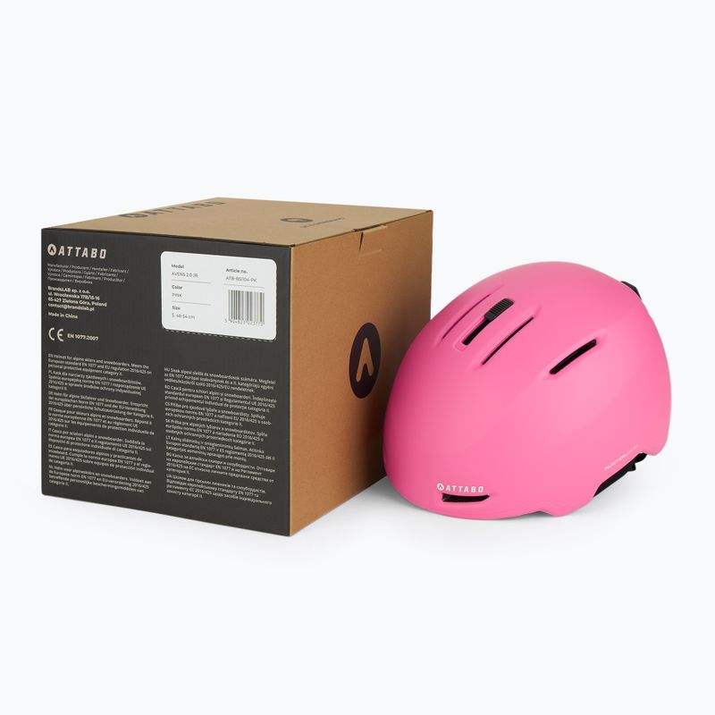 Kinder-Skihelm ATTABO Avens 2.0 Jr pink 12