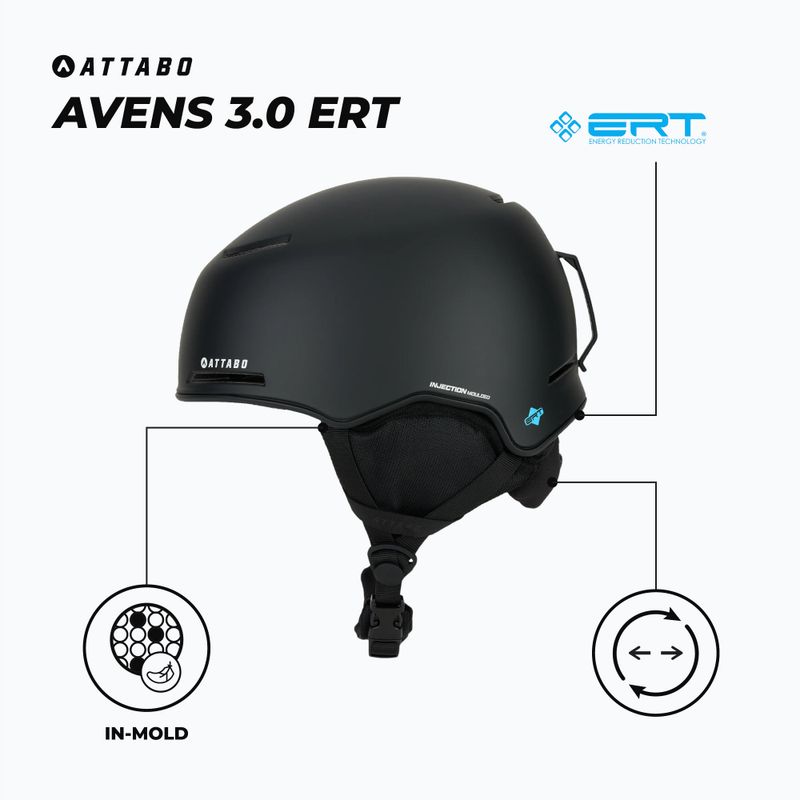 Skihelm ATTABO Avens 3.0 ERT black 2