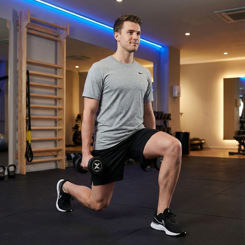 Gummierte Gusseisenhantel XTREXO Pro 2 kg black 5