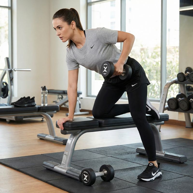 Gummierte Gusseisenhantel XTREXO Pro 6 kg black 6