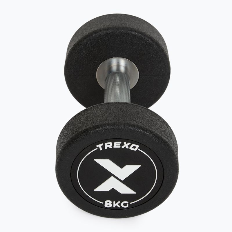 Gummierte Gusseisenhantel XTREXO Pro 8 kg black 7