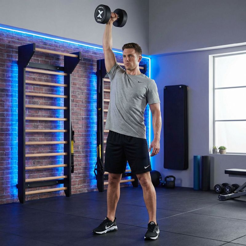 Gummierte Gusseisenhantel XTREXO Pro 20 kg black 6