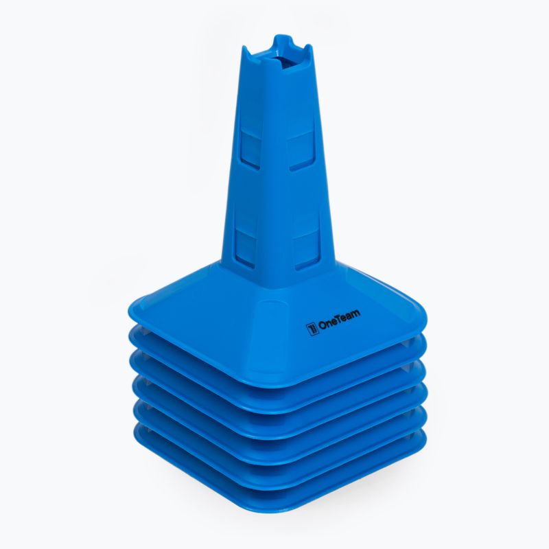 Zestaw pachołków OneTeam TRFTB03 MD6 6 sztuk niebieskie 4