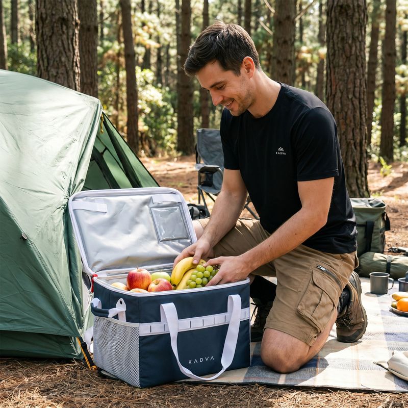 Camping-Kühlbox KADVA foldable into Picnicer 30 l navy blue 13