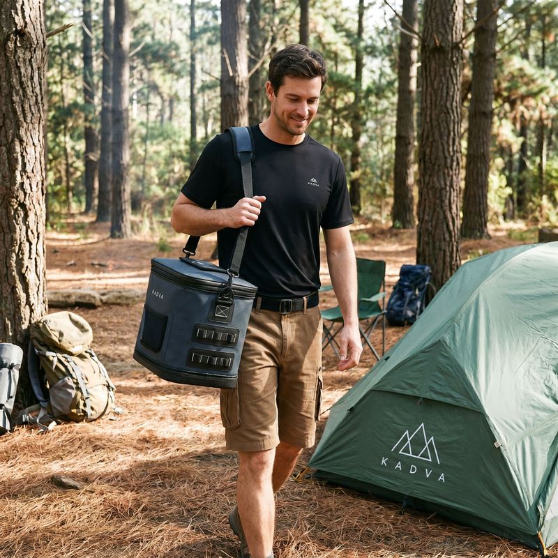 Camping-Kühlbox KADVA flat Reducer 17 l navy blue 13