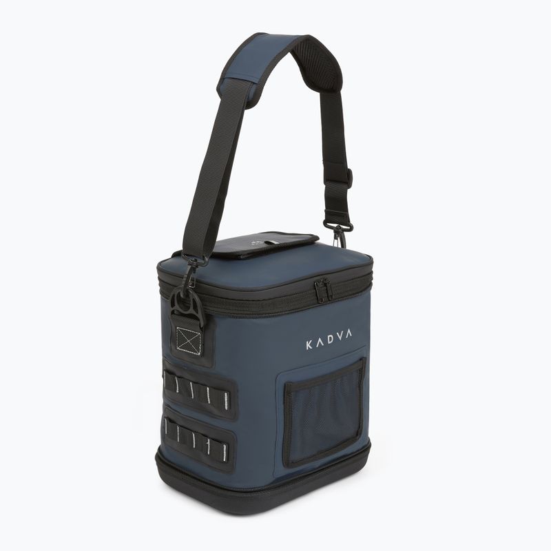 KADVA faltbare Camping-Kühlbox, flach zusammenklappbar, 12 l, marineblau