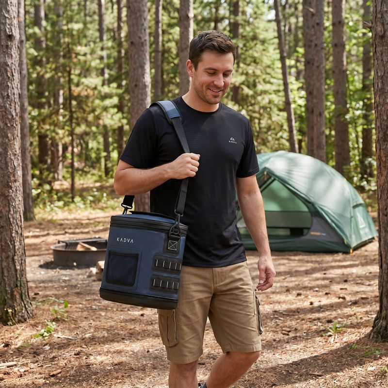 Camping-Kühlbox KADVA flat Reducer layup 12 l navy blue 12