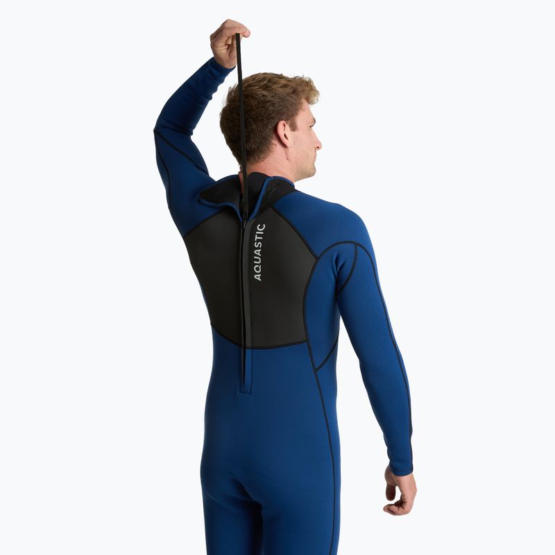 Herren-Neoprenanzug AQUASTIC aus 3/2 mm Neopren WAVEY 3/2 navy blue 5