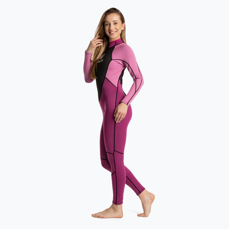 Damen-Neoprenanzug AQUASTIC aus 3/2 mm Neopren WAVEY pink 4