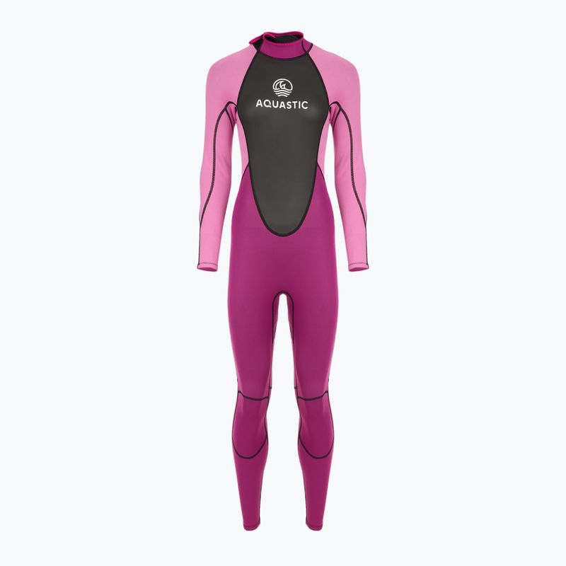 Damen-Neoprenanzug AQUASTIC aus 3/2 mm Neopren WAVEY pink 12
