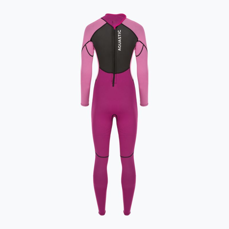 Damen-Neoprenanzug AQUASTIC aus 3/2 mm Neopren WAVEY pink 13
