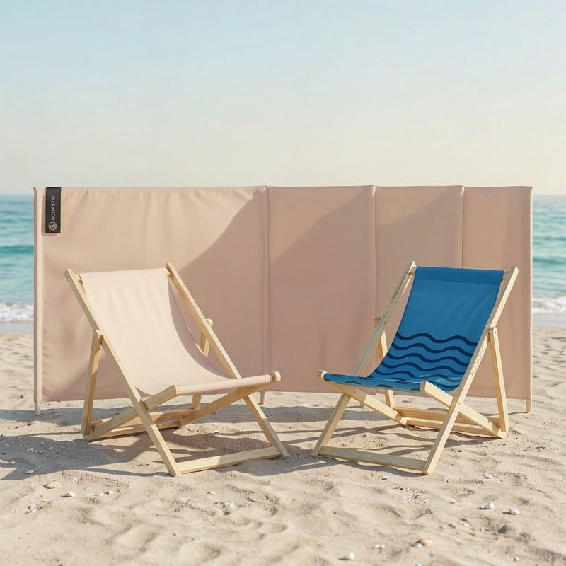 Sichtschutz AQUASTIC Windscreen Beige 3