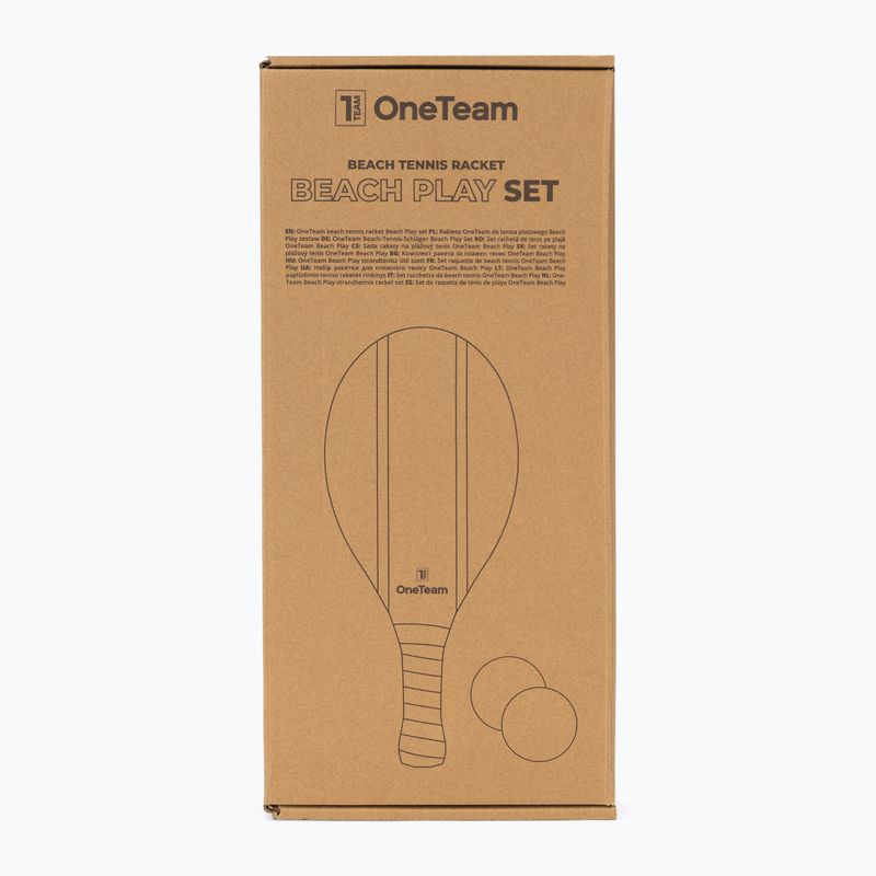 OneTeam Beach Play Beachtennis-Set braun 10