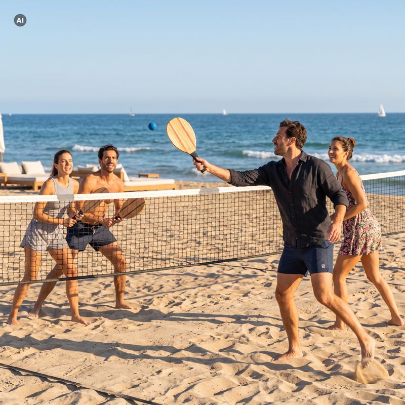 OneTeam Beach Play Beachtennis-Set braun 2