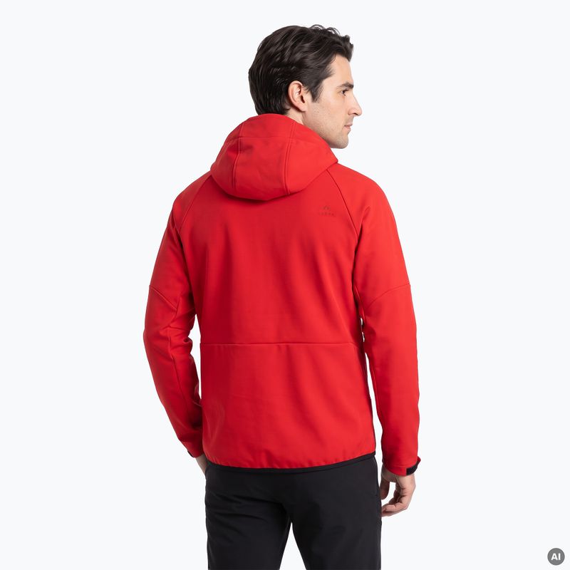 Herren-Trekking-Sweatshirt KADVA Arix WP 5K/3K Softshell-Hybrid Rot 2