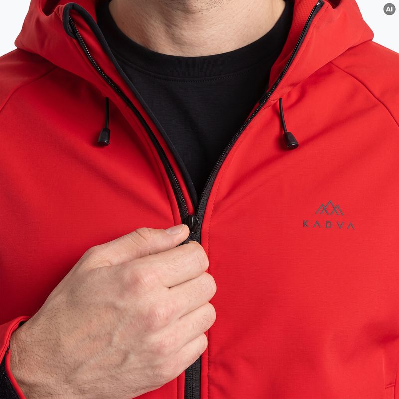 Herren-Trekking-Sweatshirt KADVA Arix WP 5K/3K Softshell-Hybrid Rot 3