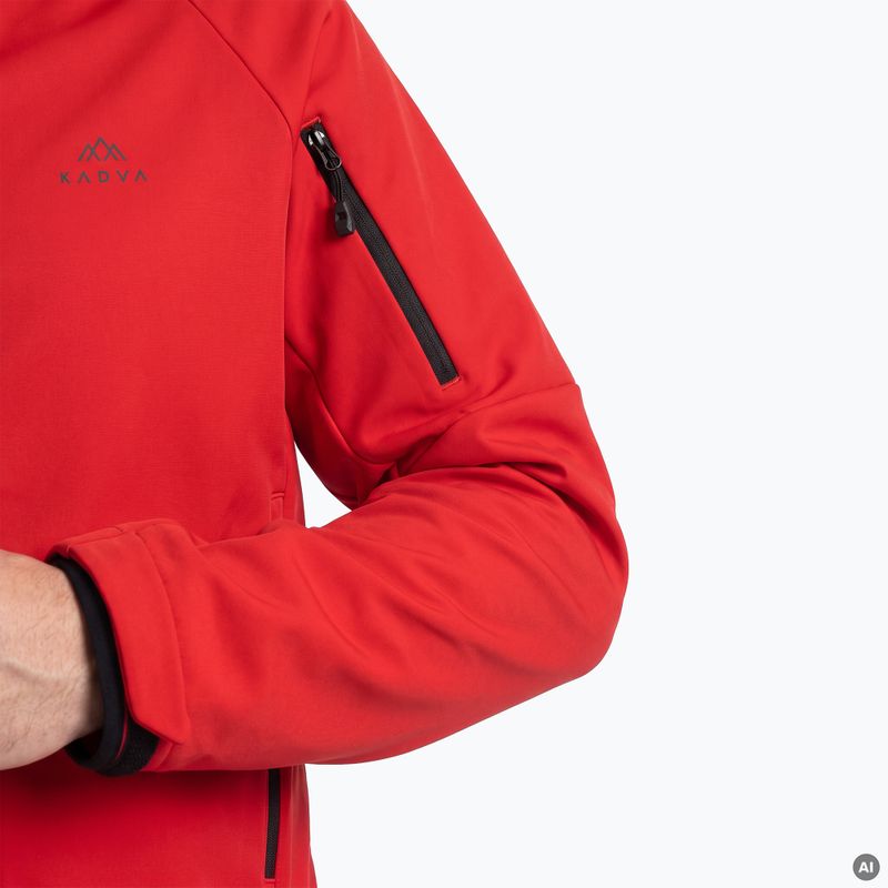 Herren-Trekking-Sweatshirt KADVA Arix WP 5K/3K Softshell-Hybrid Rot 4