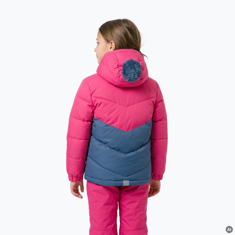 Kinder gefütterte Jacke Kadva Zippi KDG WP 5K/3K rosa 2
