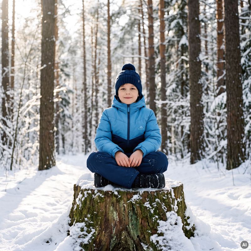 Kinder gefütterte Jacke Kadva Zippi KDG WP 5K/3K blau 7