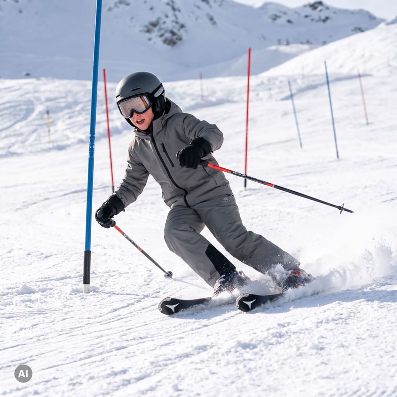 Kinder-Skihose KADVA Moky JR WP 8K/5K Silber 4