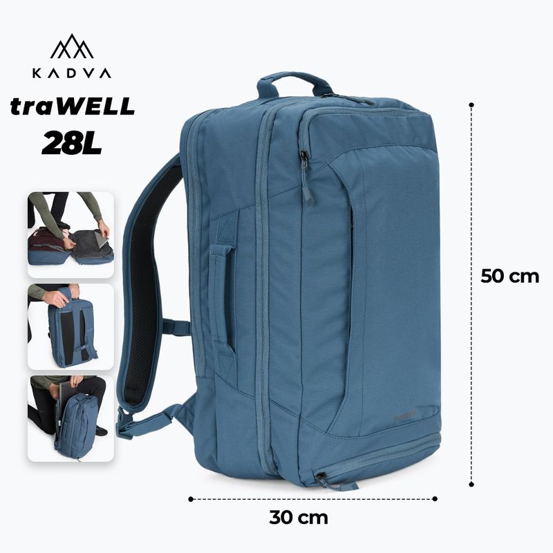 Kadva traWELL 28 l Wanderrucksack navy blau 2