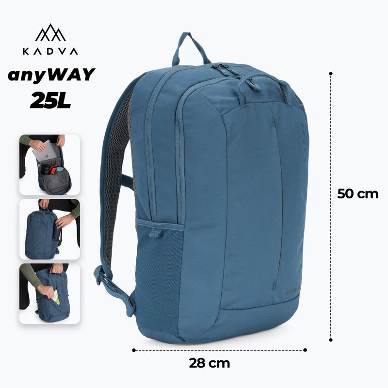Kadva anyWAY 25 l Wanderrucksack navy blau 2