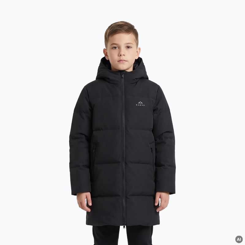Kinderwattierter Mantel KADVA Ravi ECO schwarz