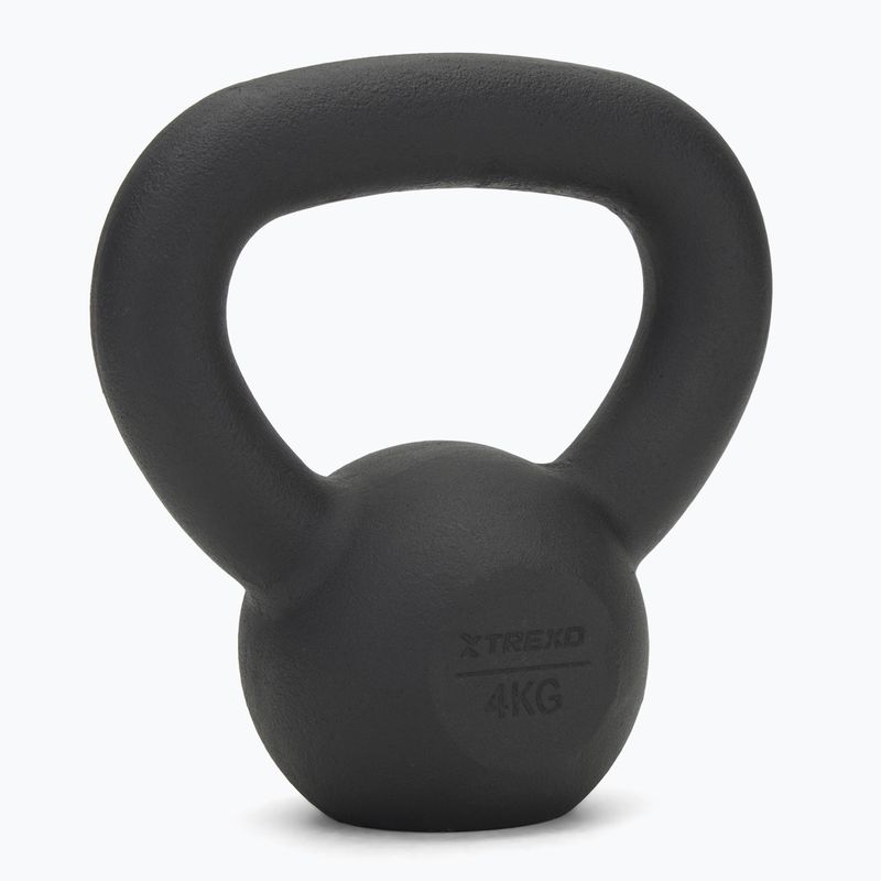 Gusseisen Kettlebell TREXO 4kg schwarz