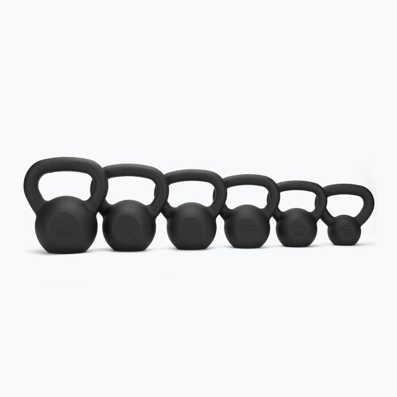 Gusseisen Kettlebell TREXO 8kg schwarz 3