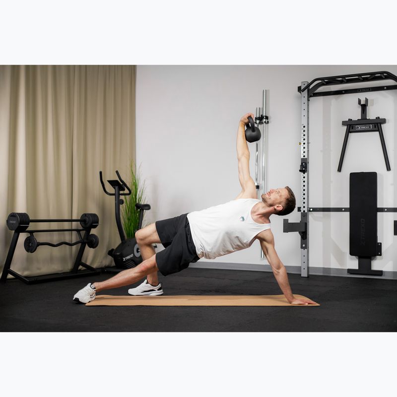 Gusseisen Kettlebell TREXO 8kg schwarz 5