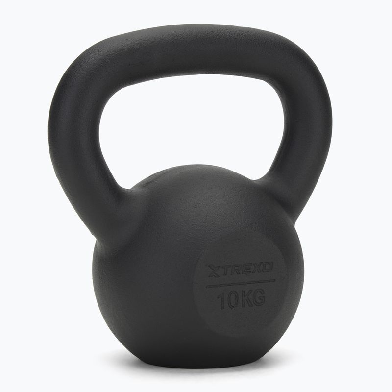Kettelbell Gusseisen TREXO 10kg schwarz