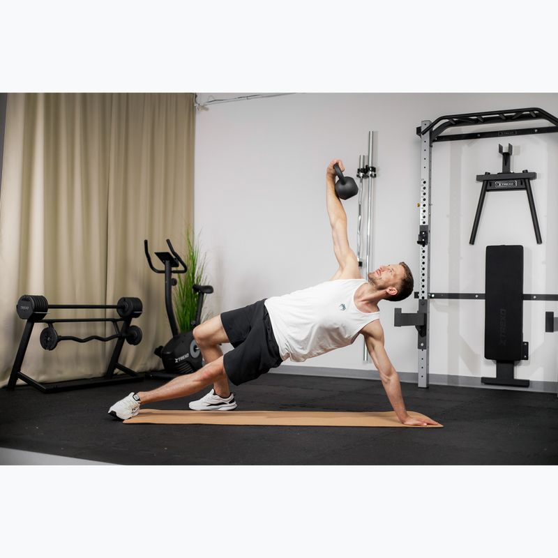 Gusseisen Kettlebell TREXO 10kg schwarz 5