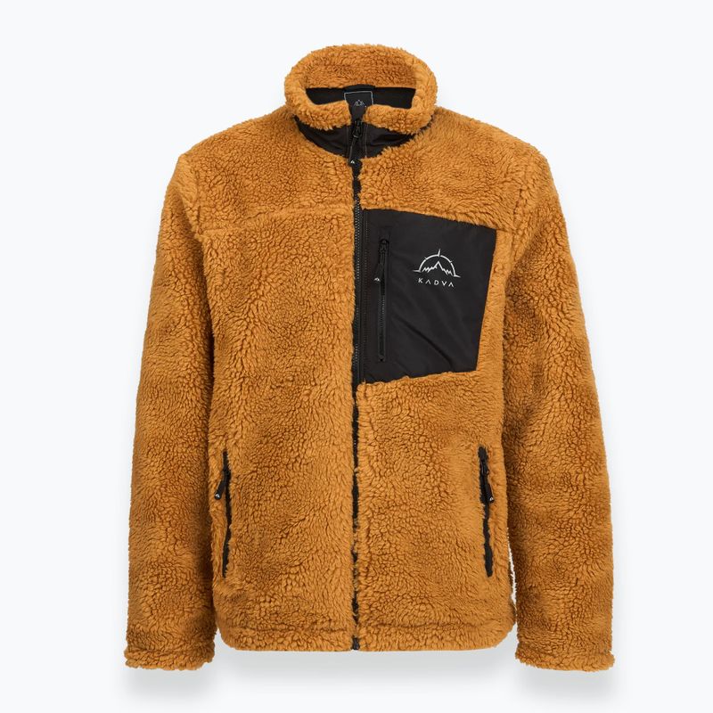 Herren-Fleecejacke KADVA Rodvik braun 3
