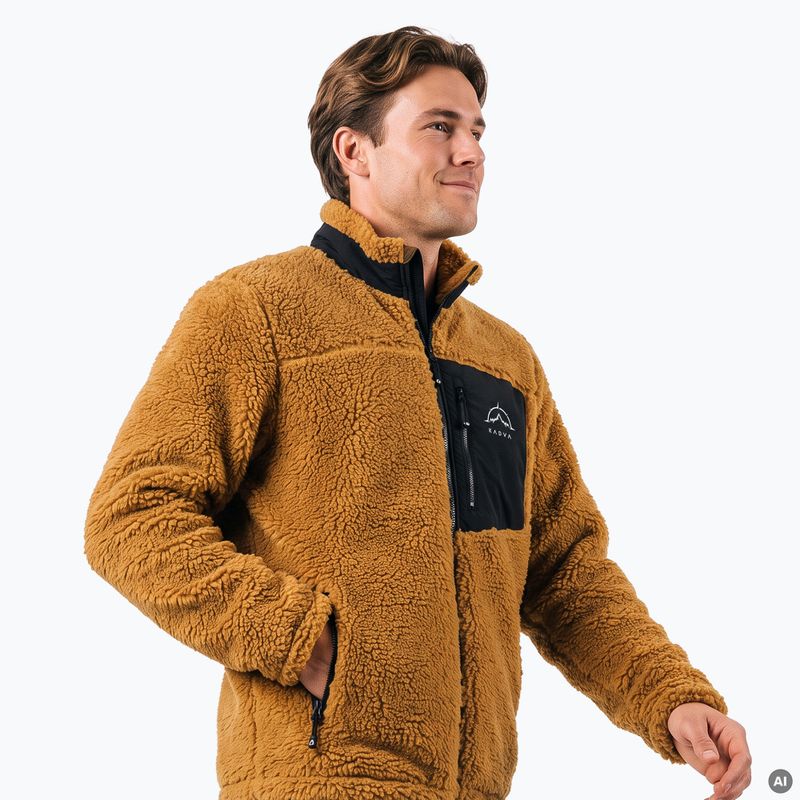 Herren-Fleecejacke KADVA Rodvik braun 5