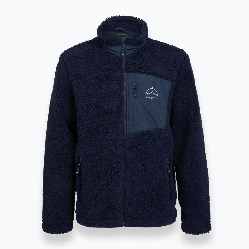 Herren-Fleecejacke KADVA Rodvik in Marineblau 3