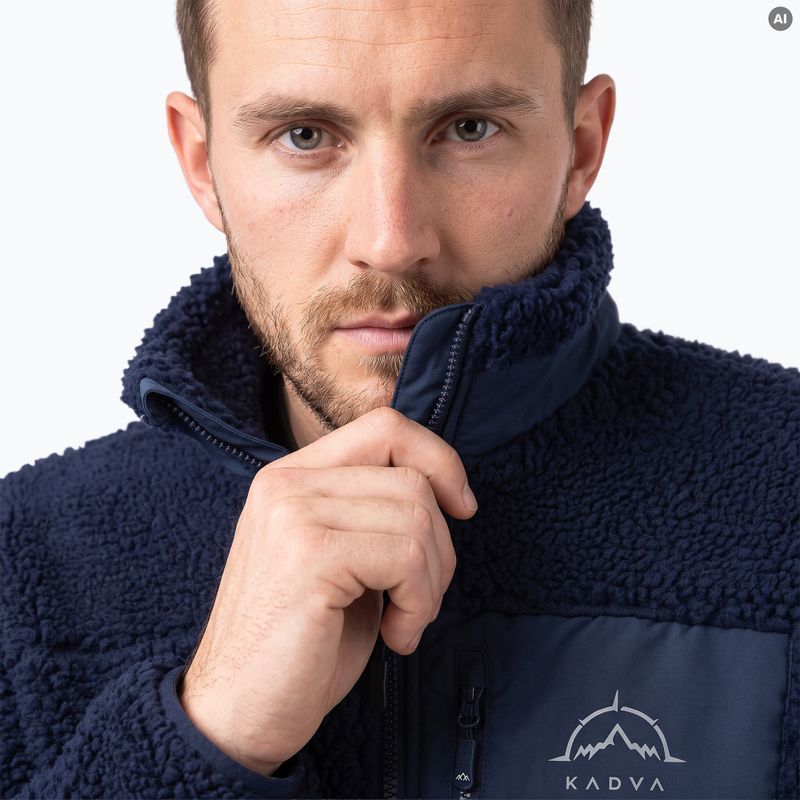 Herren-Fleecejacke KADVA Rodvik in Marineblau 6