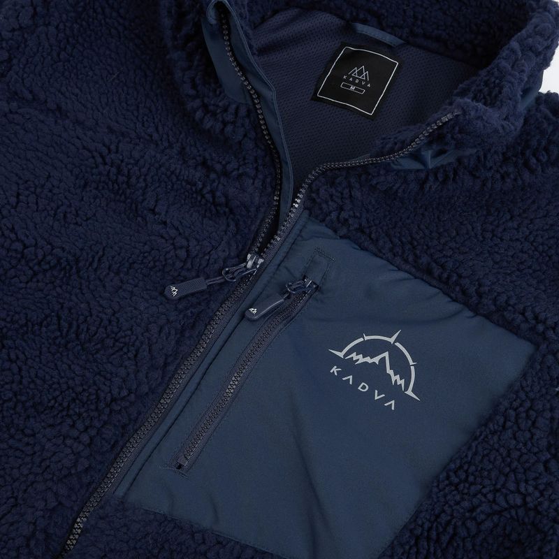 Herren-Fleecejacke KADVA Rodvik in Marineblau 8