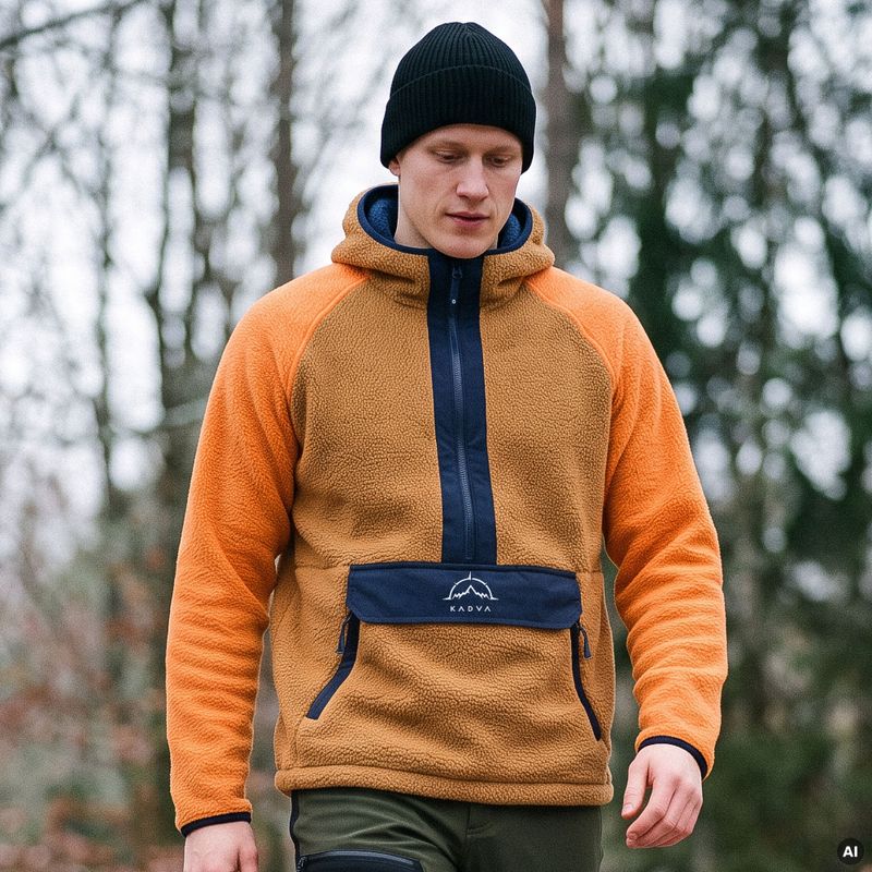 Herren-Fleecejacke KADVA RODIA braun 11