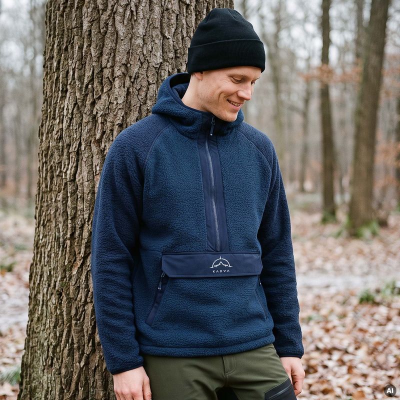 Herren-Fleecejacke KADVA RODIA marineblau 10