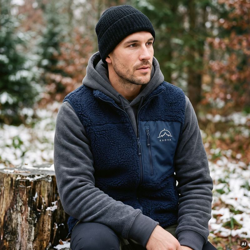 Herrenweste KADVA RODVIK VEST marineblau 10