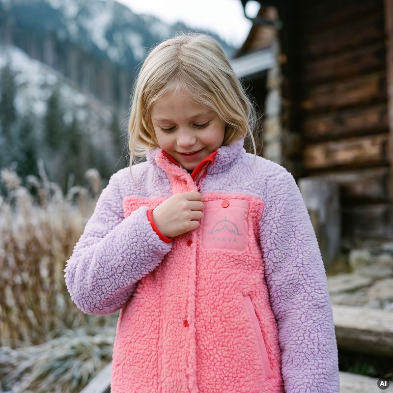 Kinder-Fleecejacke KADVA RODVIK KDG rosa 11