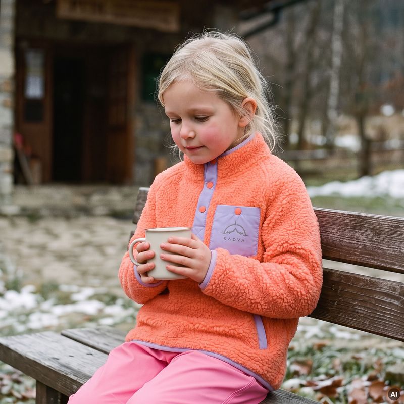 Kinder-Fleecejacke KADVA RODIA KDG Orange 10