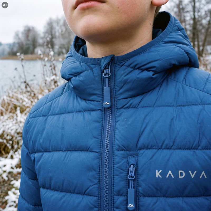 Kinderwattierte Jacke KADVA Canyon JRB Blau 12