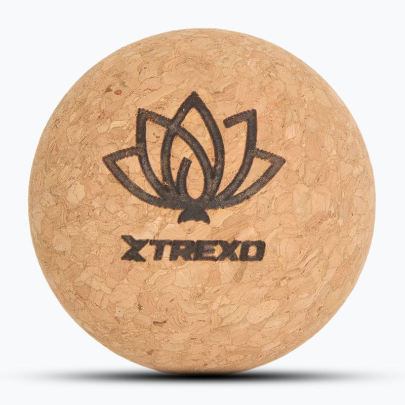 Massageball TREXO aus Kork 6 cm natural