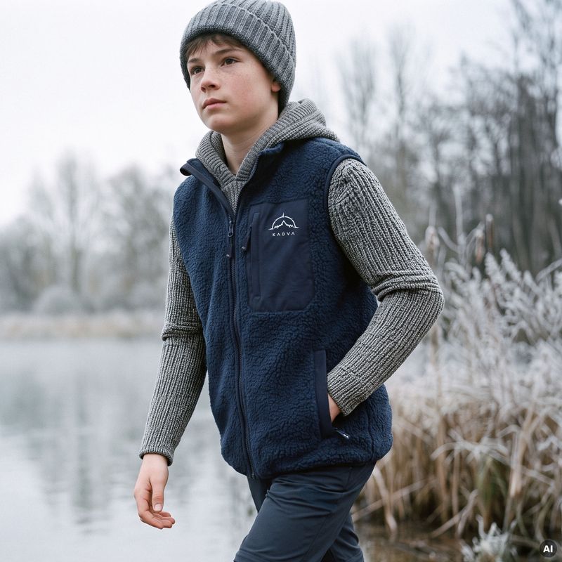 Kinderweste KADVA RODVIK VEST marineblau 12