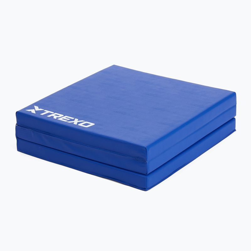 TREXO Faltbare Gymnastikmatratze 180 x 60 x 5 cm blau 4